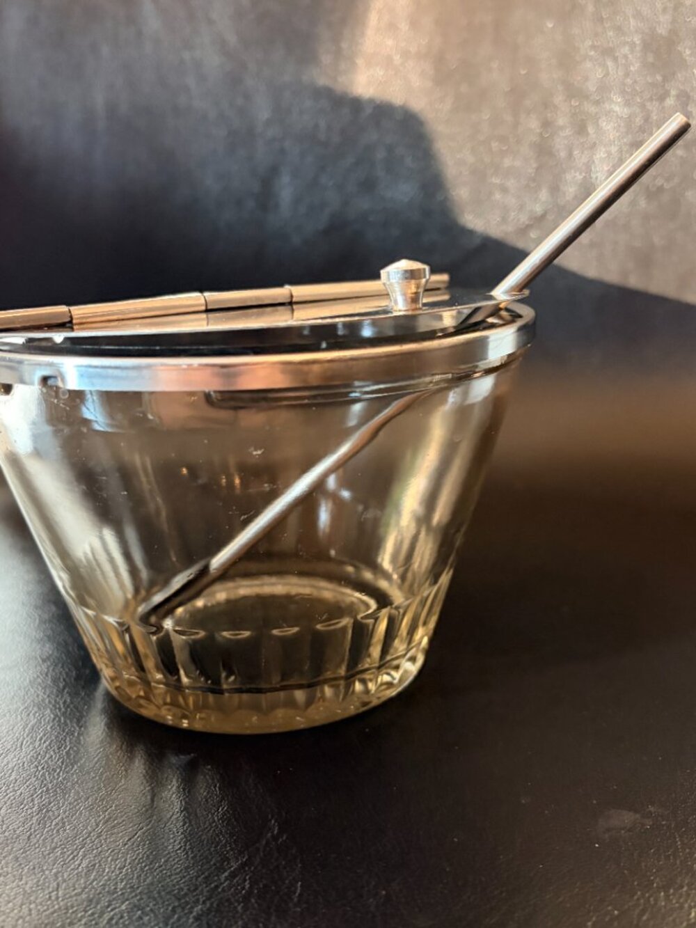 Vintage mid-century MCM flip-top Diner sugar bowl made by Bloomfield - Picture 5 of 13